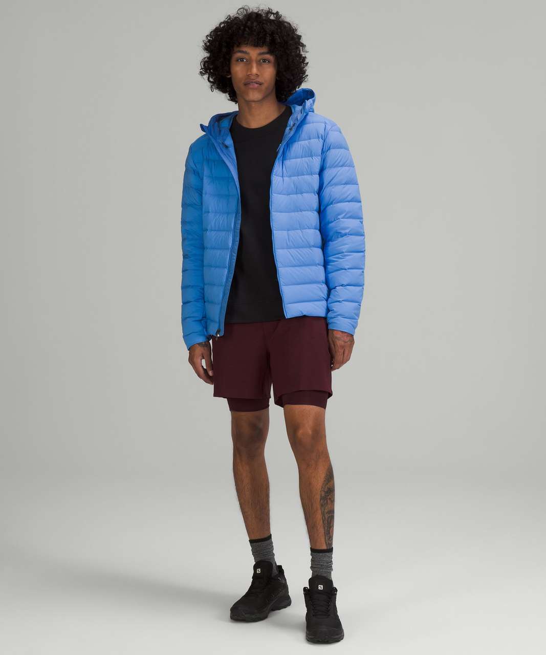 Lululemon Navigation Stretch Down Hoodie - Blue Nile