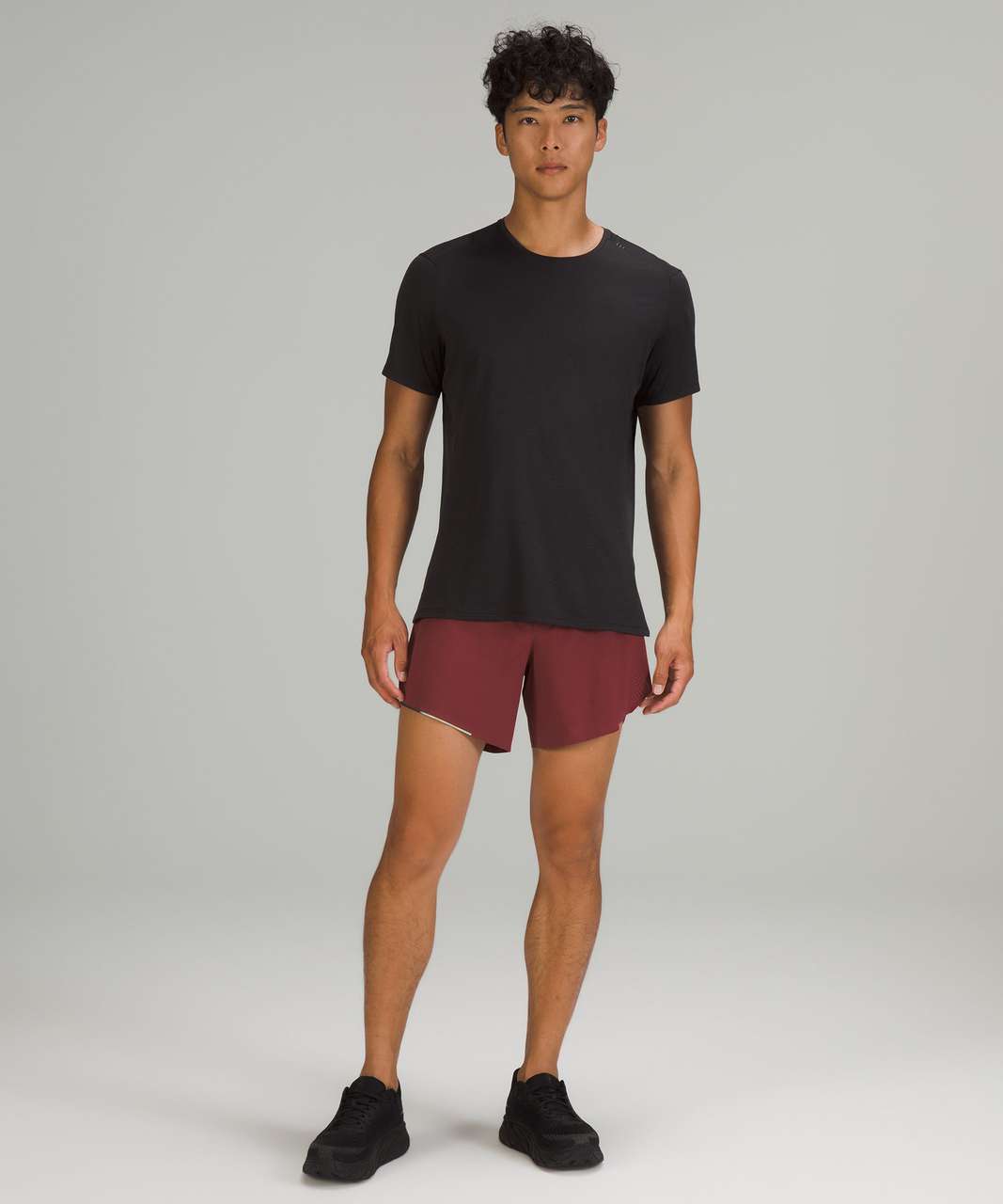 Lululemon Fast and Free Lined Short 6" - Mulled Wine