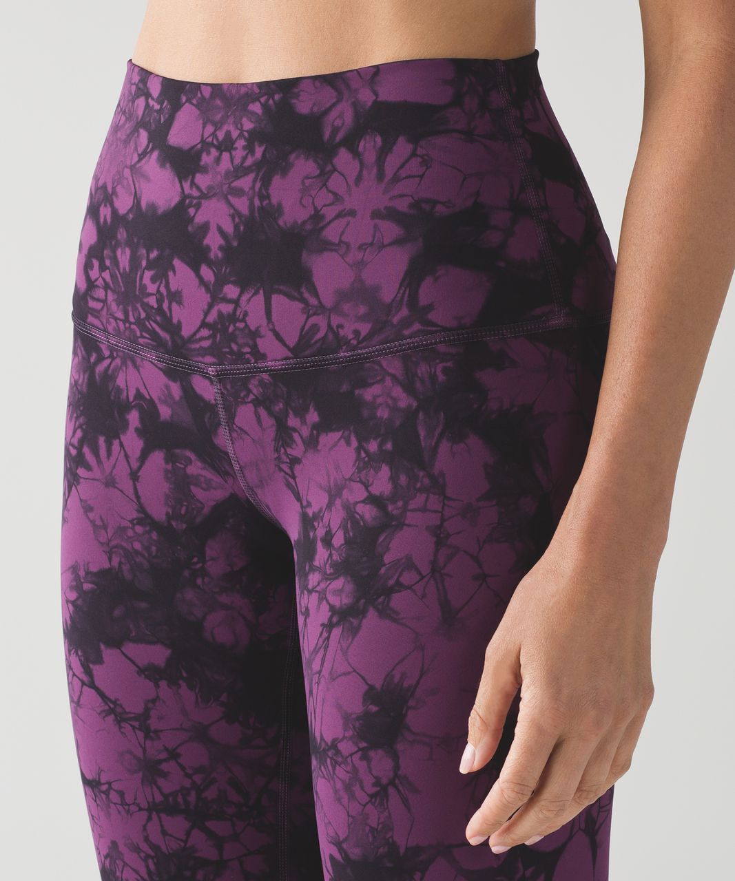 Lululemon Wunder Under Pant (Hi-Rise) (Shibori) - Shibori Darkest Magenta  Black - lulu fanatics