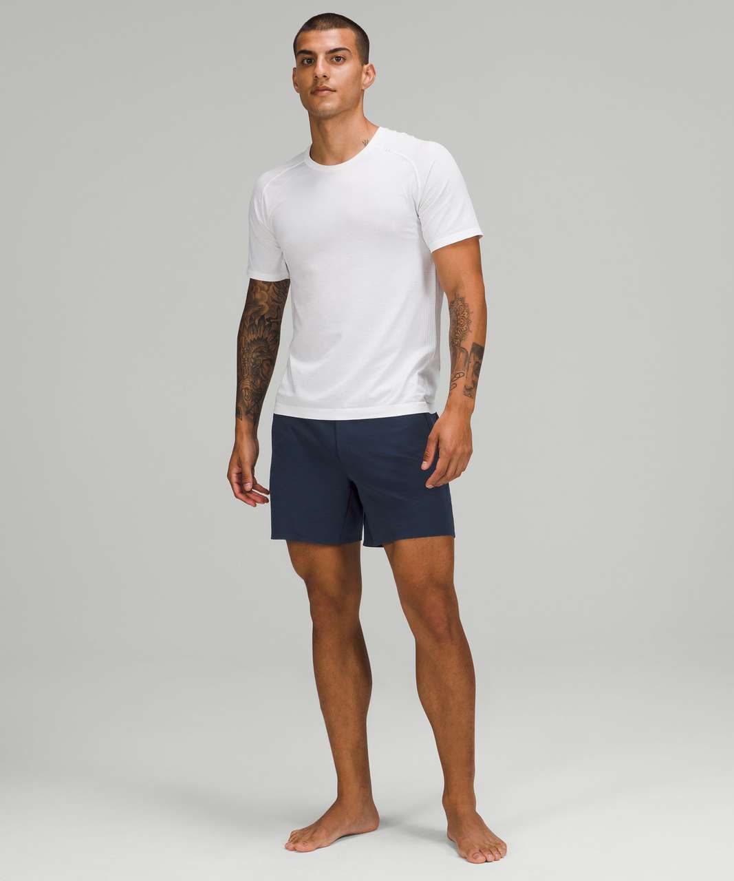 Lululemon Balancer Short 6" *Everlux - Heathered True Navy