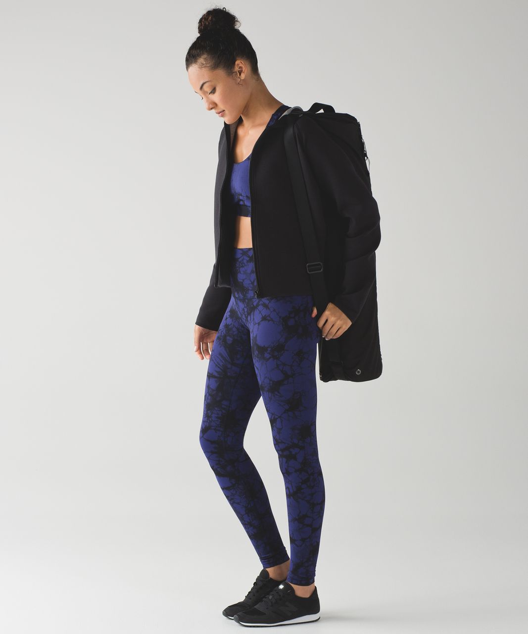 Lululemon Wunder Under Pant (Hi-Rise) (Shibori) - Shibori Emporer Blue Black