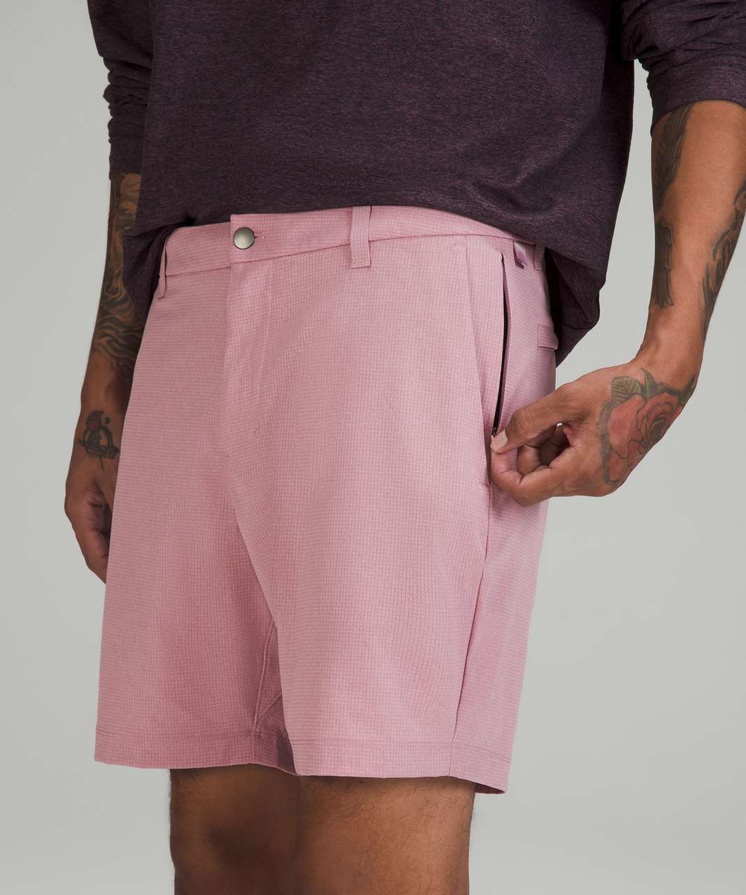 Lululemon Commission Classic-Fit Short 7" *Ventlight - Heathered Pink Taupe