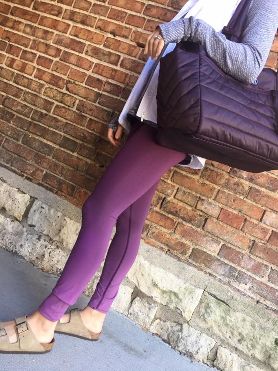 Lululemon Ombre Leggings Purple Rain