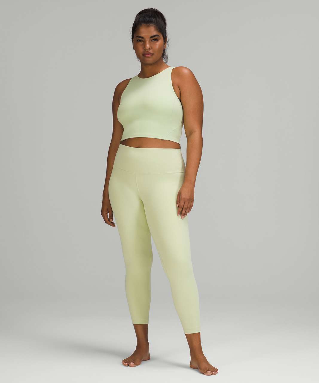 Lululemon Size 12 Align HR Pant 25”Delicate Mint DELM Nulu Tight Soft Run  Yoga