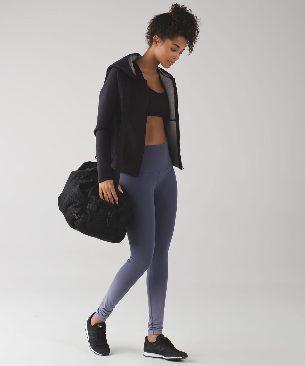 Lululemon Wunder Under Pant (Hi-Rise) (Ombre) - Ombre Black - lulu