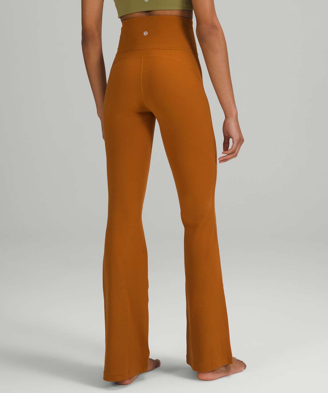 Lululemon Groove Super-High-Rise Flared Pant Nulu - Butternut Brown - lulu  fanatics