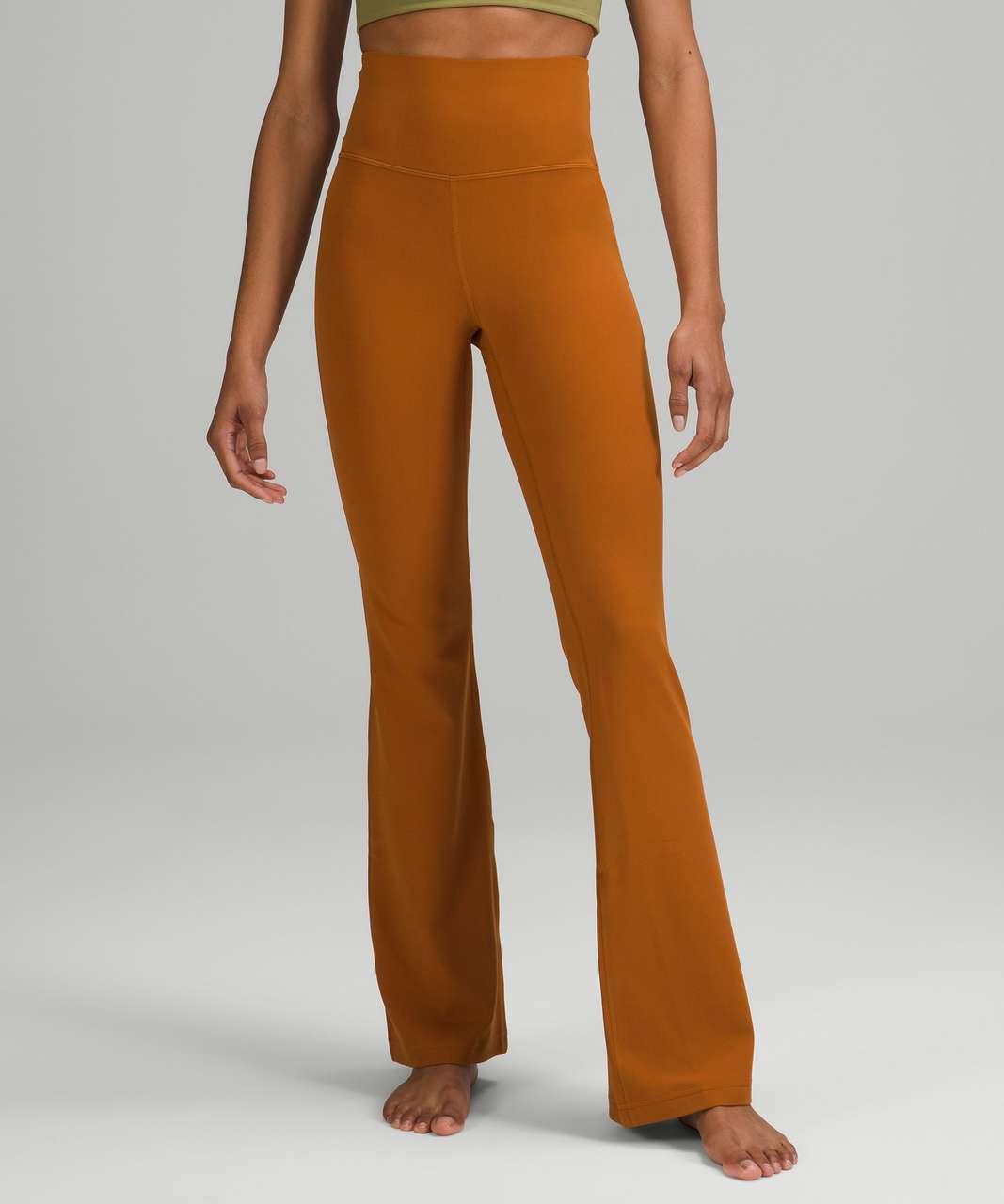 Lululemon Groove Super-High-Rise Flared Pant Nulu - Butternut