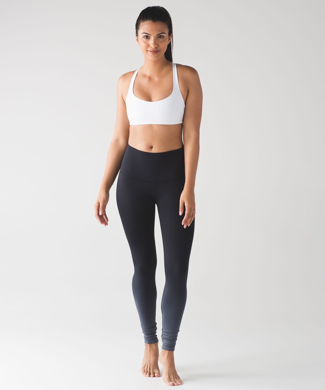 Lululemon Wunder Under Pant (Hi-Rise) (Ombre) - Ombre Black - lulu