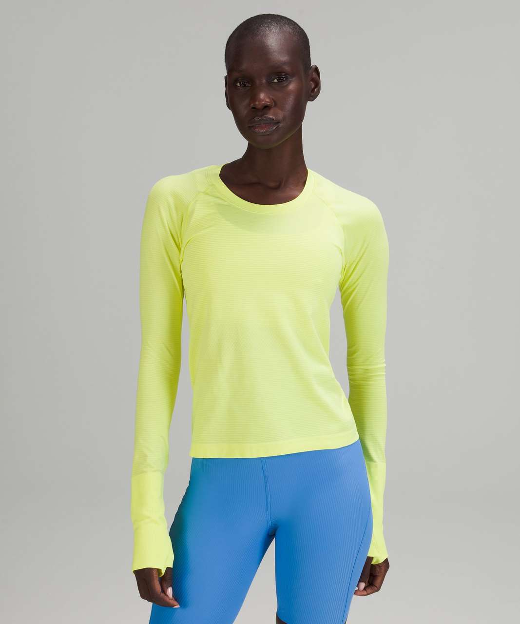 Lululemon Swiftly Tech Long Sleeve Shirt 2.0 *Race Length - Electric Lemon  / Electric Lemon - lulu fanatics