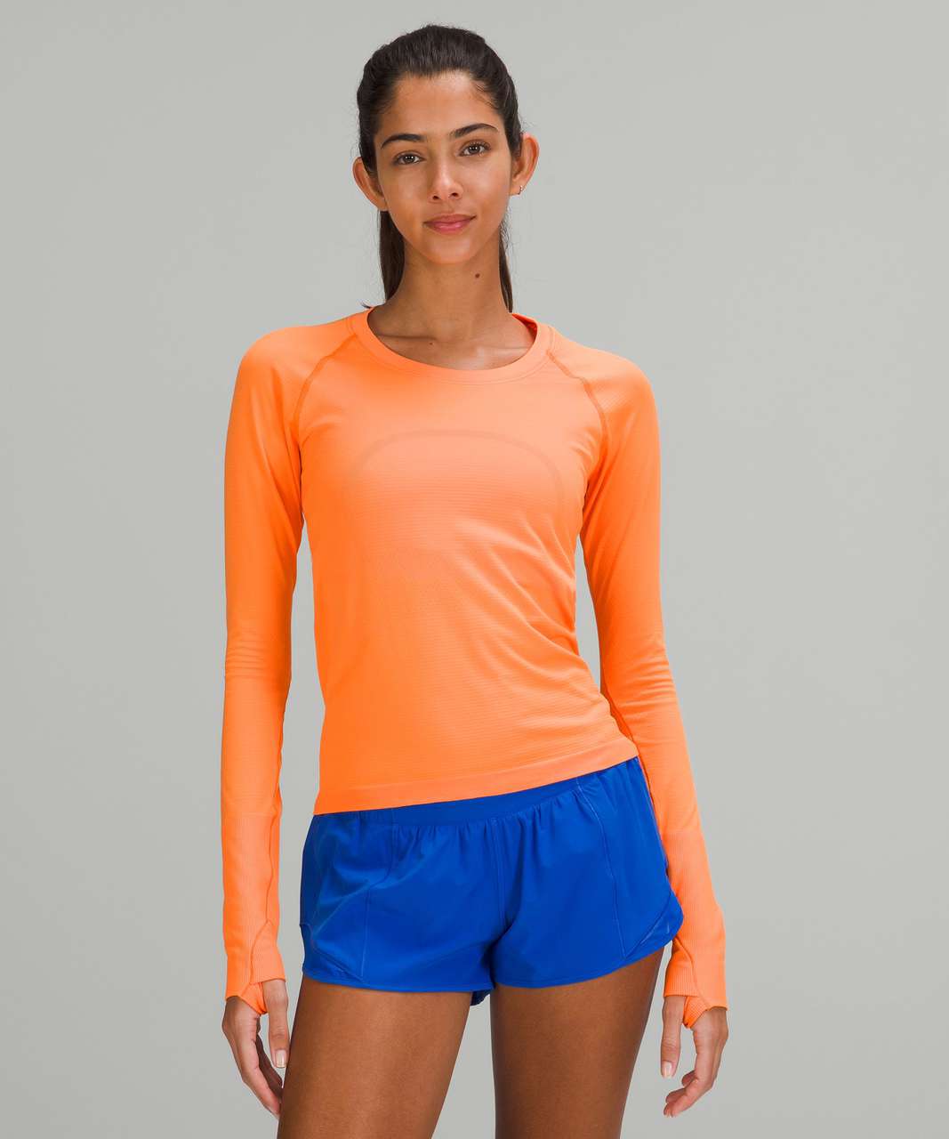 Lululemon Swiftly Tech Long Sleeve Shirt 2.0 *Race Length - Orange Soda / Orange Soda