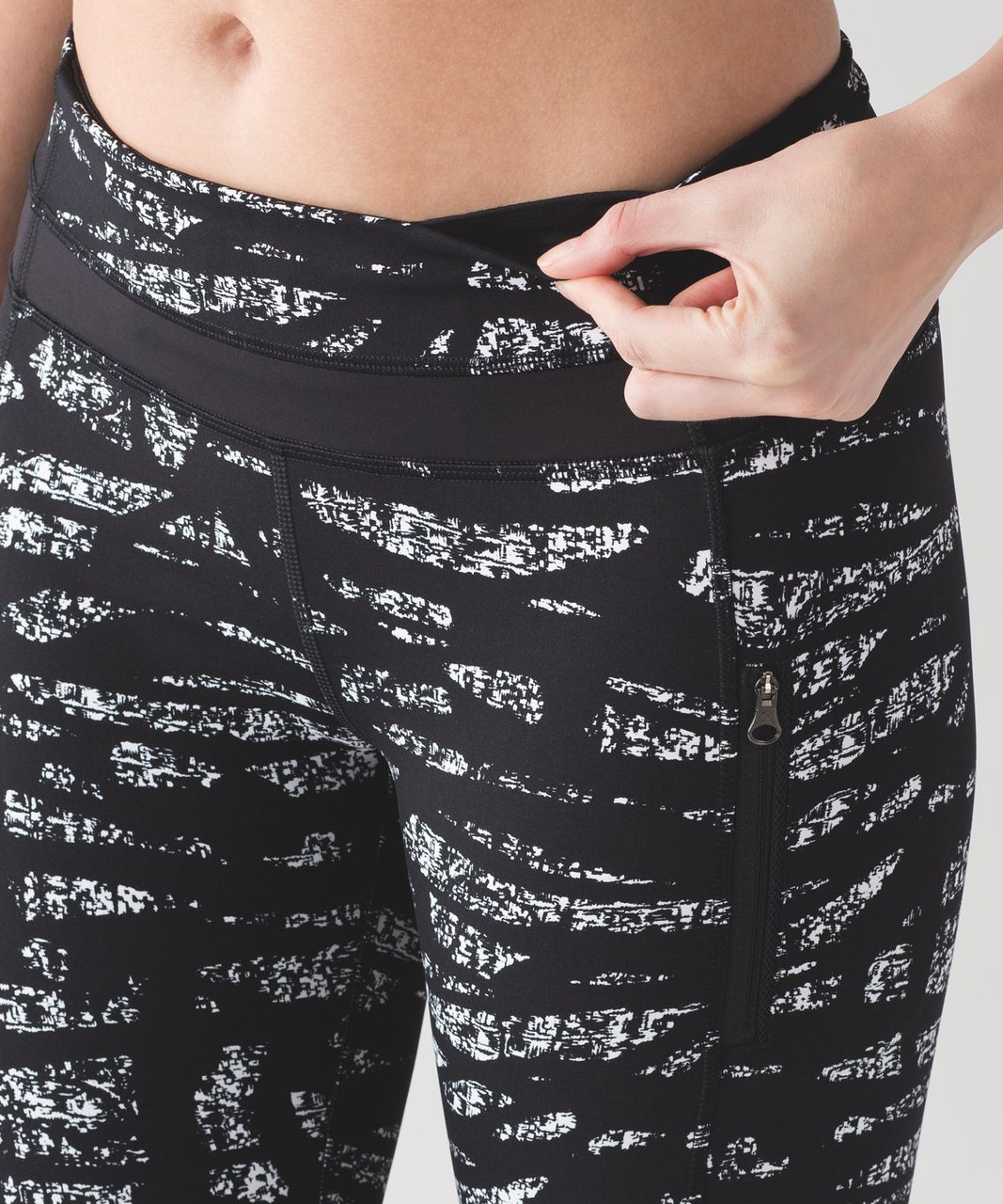 Lululemon Inspire Tight II - Graf Black White / Black - lulu fanatics