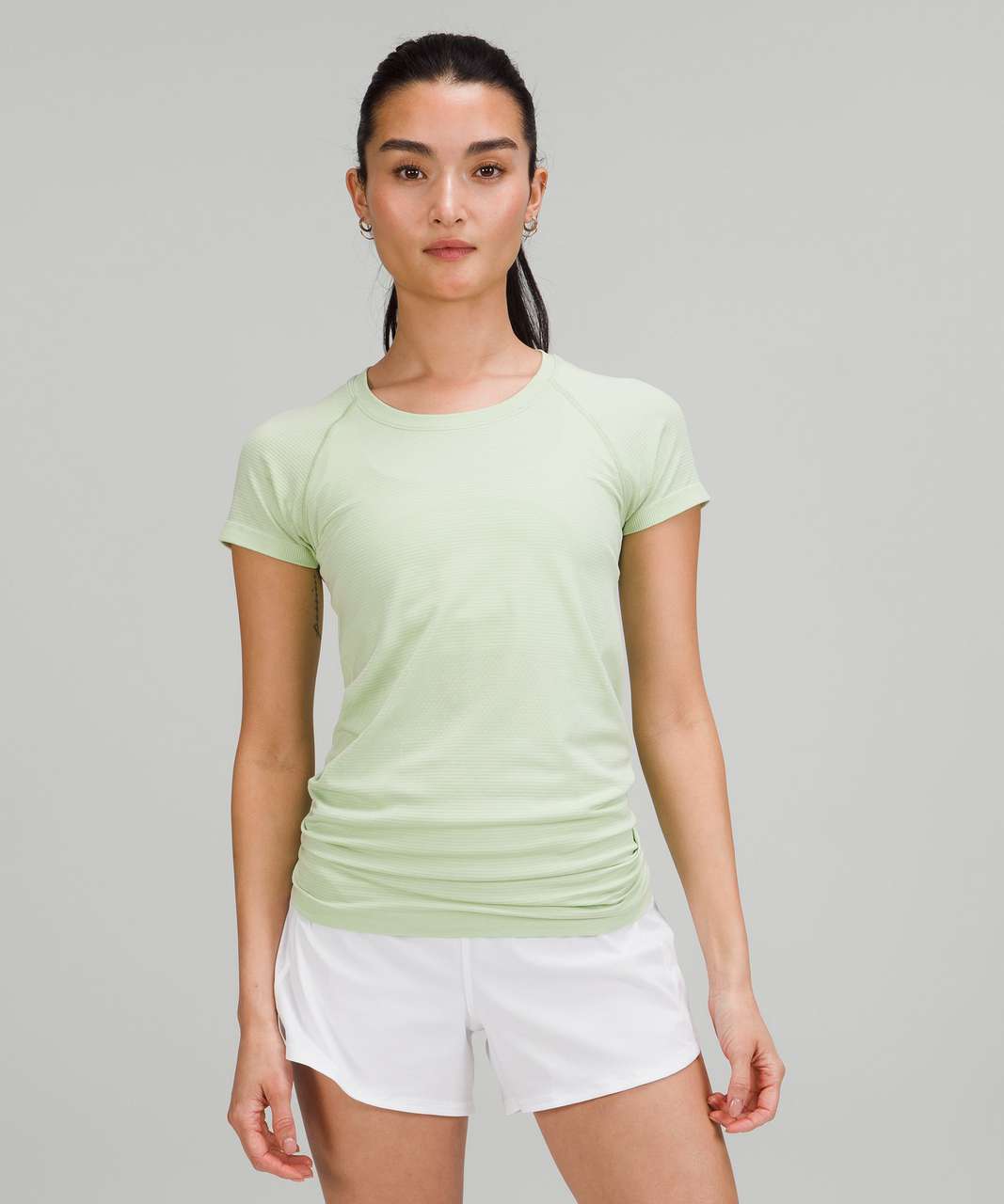 Lululemon Swiftly Tech Short Sleeve Shirt 2.0 - Creamy Mint / Creamy Mint -  lulu fanatics