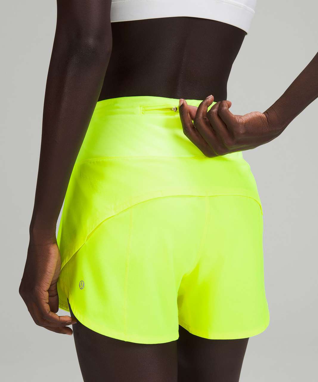 Lululemon Speed Up High-Rise Lined Short 4 - Highlight Yellow