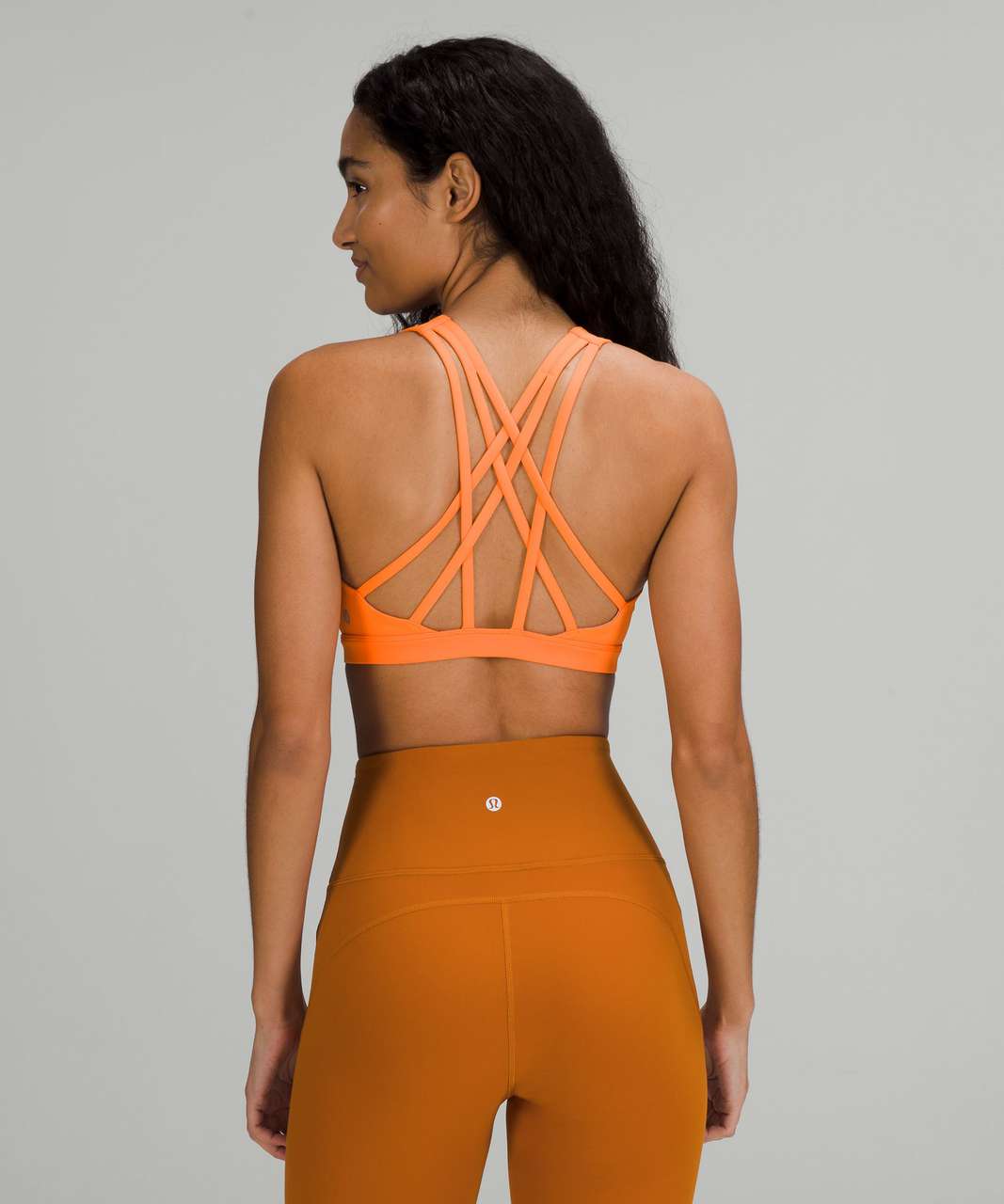 Lululemon Flow Y Nulu Bra *Light Support, A–C Cups - Orange Soda