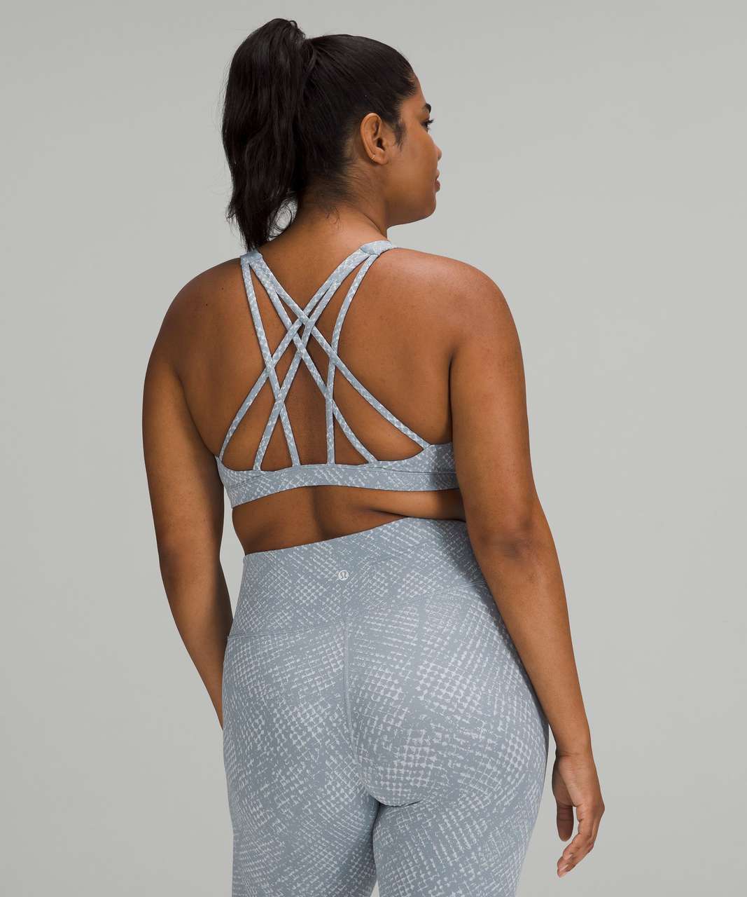 Lululemon Free to Be Serene Bra *Light Support, C/D Cup - Reptilia Jacquard Chambray Starlight