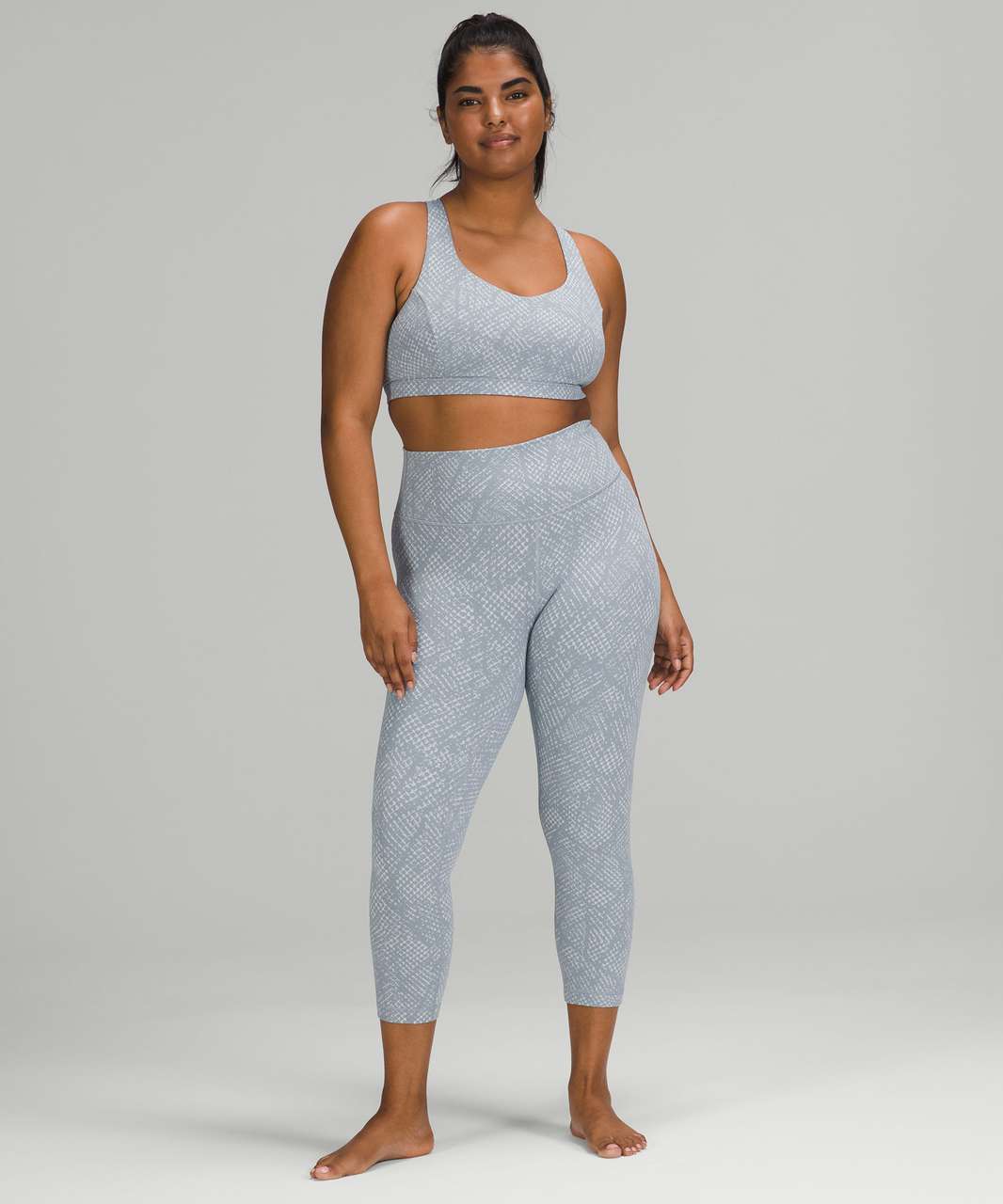 Lululemon Free to Be Serene Bra *Light Support, C/D Cup - Reptilia Jacquard Chambray Starlight