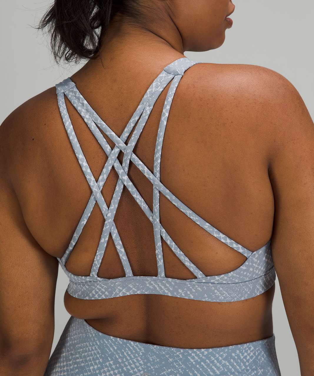 Lululemon Free to Be Serene Bra *Light Support, C/D Cup - Reptilia Jacquard Chambray Starlight
