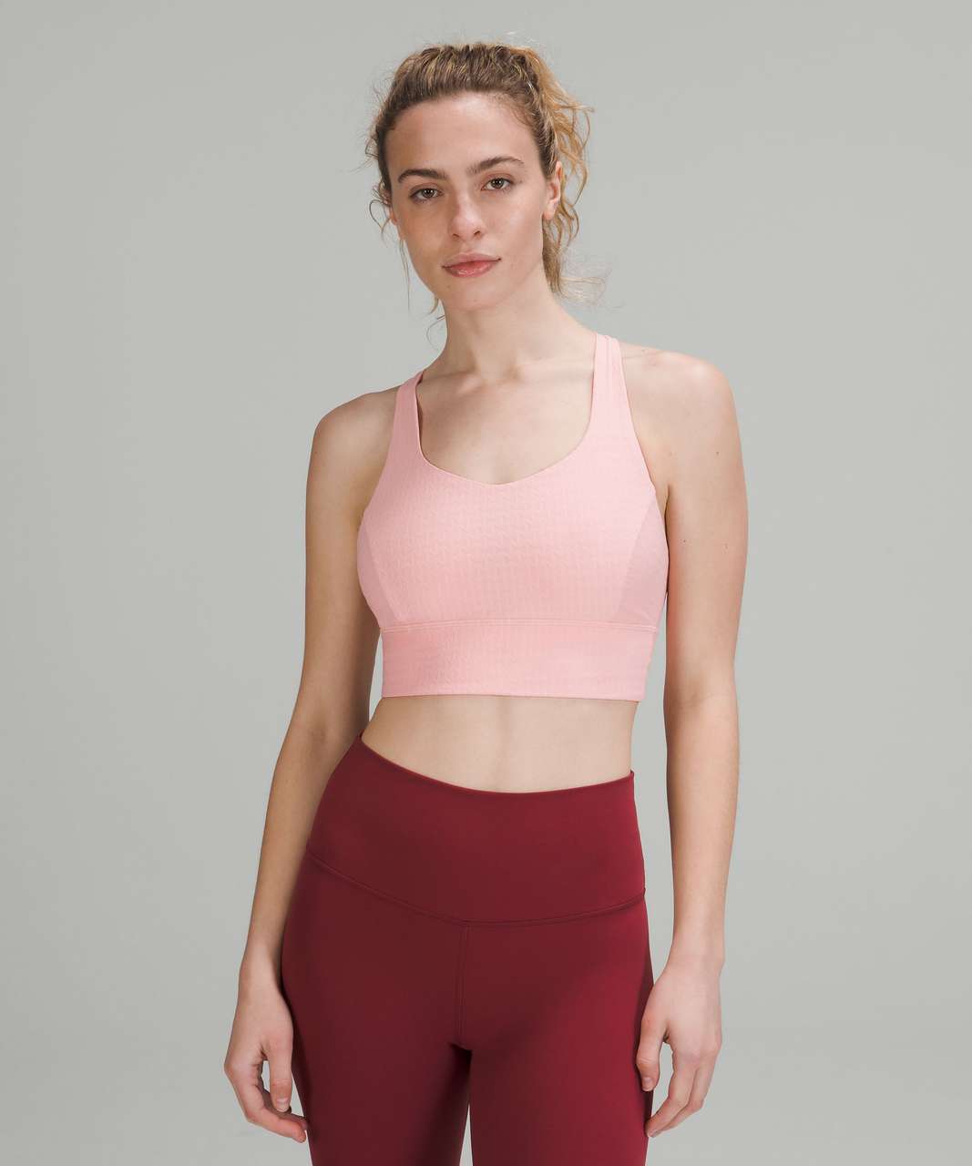 NUEVO Sujetador Lululemon Free to Be Serene Soporte Ligero Copa C/D Rosa  Niebla