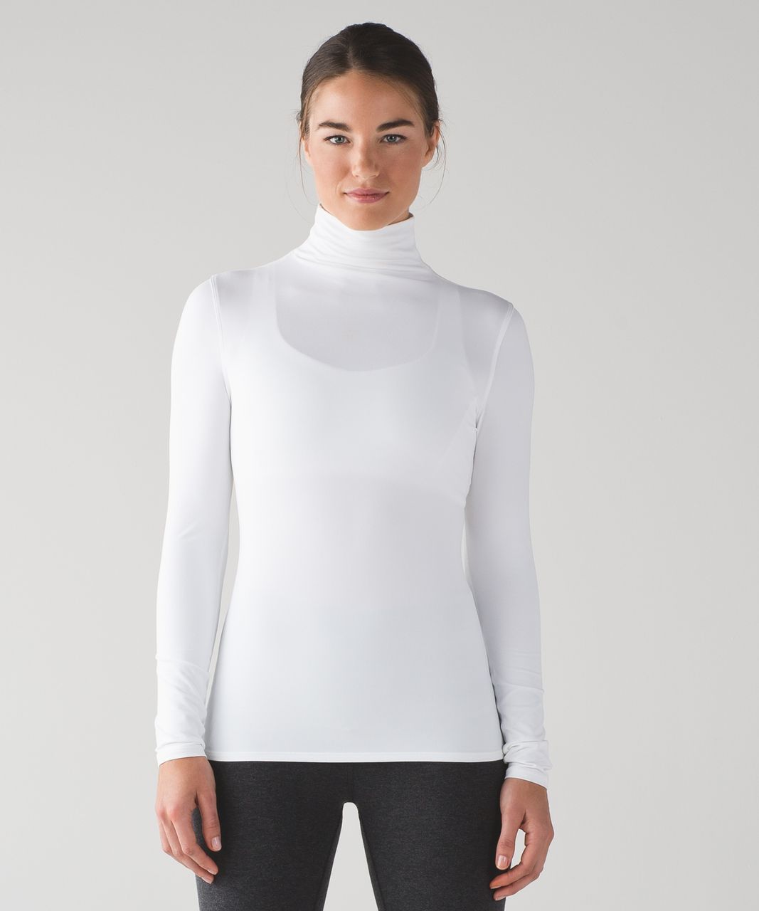 Lululemon Layer Me Turtleneck - White - lulu fanatics