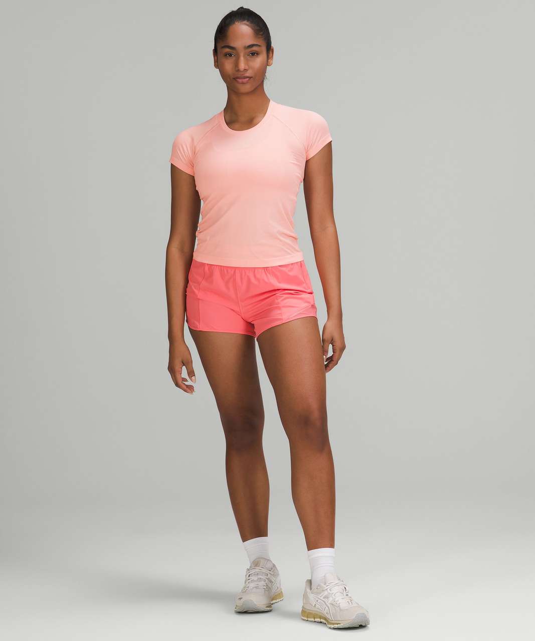 Lululemon Swiftly Tech Short Sleeve Shirt 2.0 *Race Length - Dew Pink / Dew  Pink - lulu fanatics