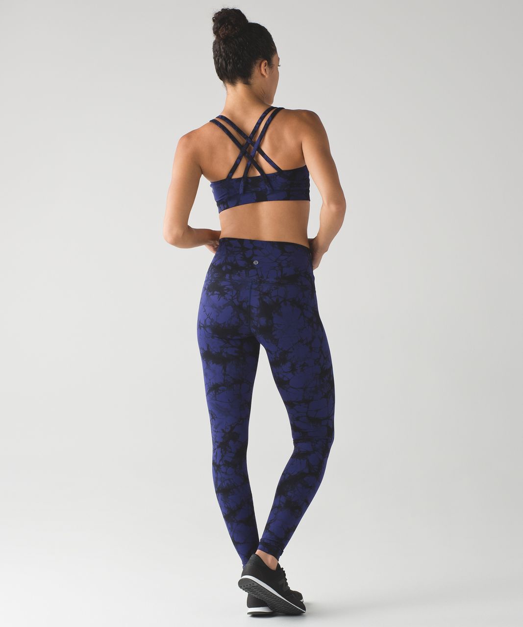 Lululemon Energy Bra (Shibori) - Shibori Emporer Blue Black