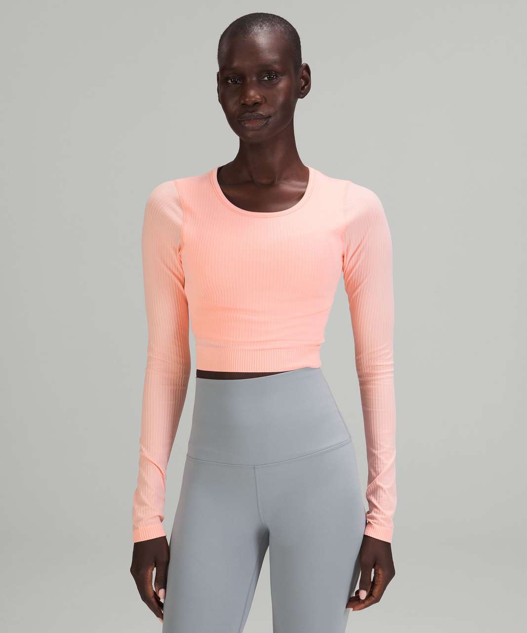 Lululemon Ebb to Street Long Sleeve - White Opal - lulu fanatics