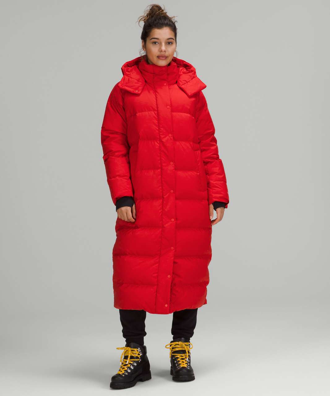 Lululemon Wunder Puff Long Jacket - Grenadine Red