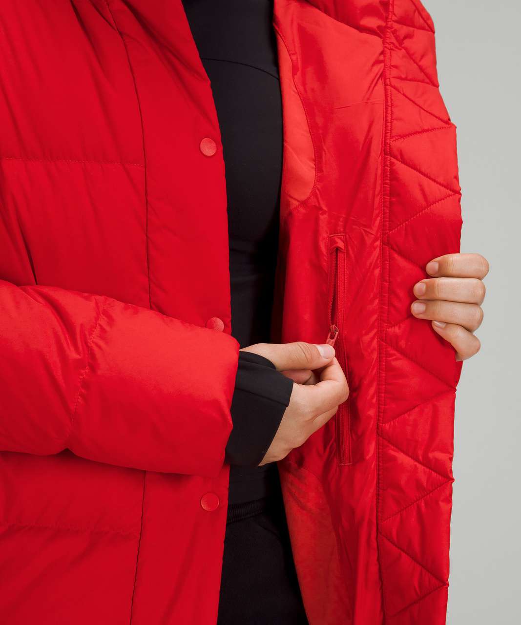 Lululemon Down For It All Jacket Red GRRD SIZE 6 NWT