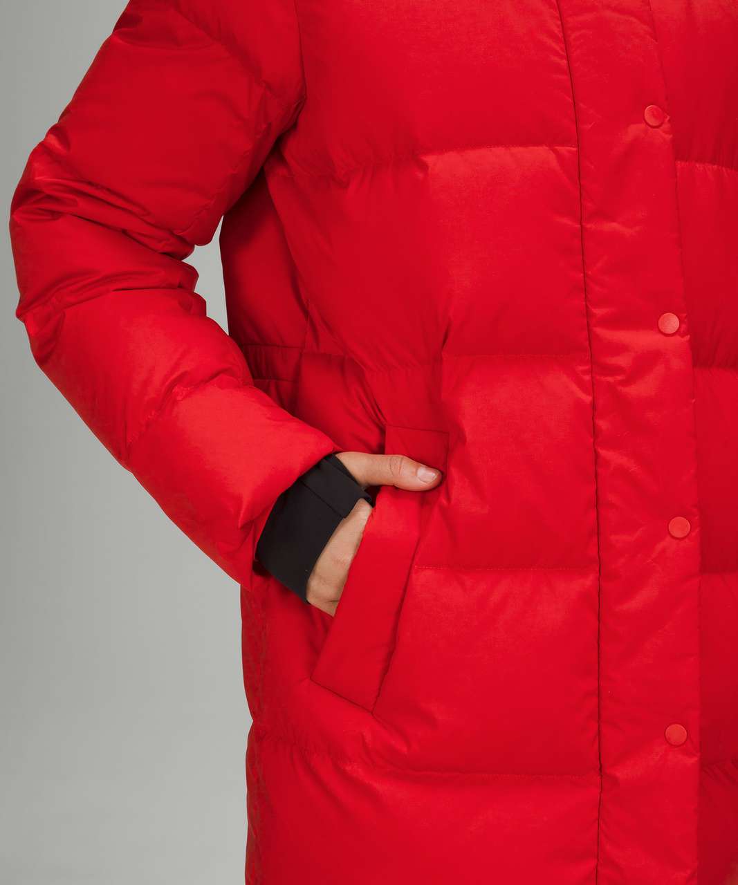 Lululemon Wunder Puff Long Jacket - Grenadine Red