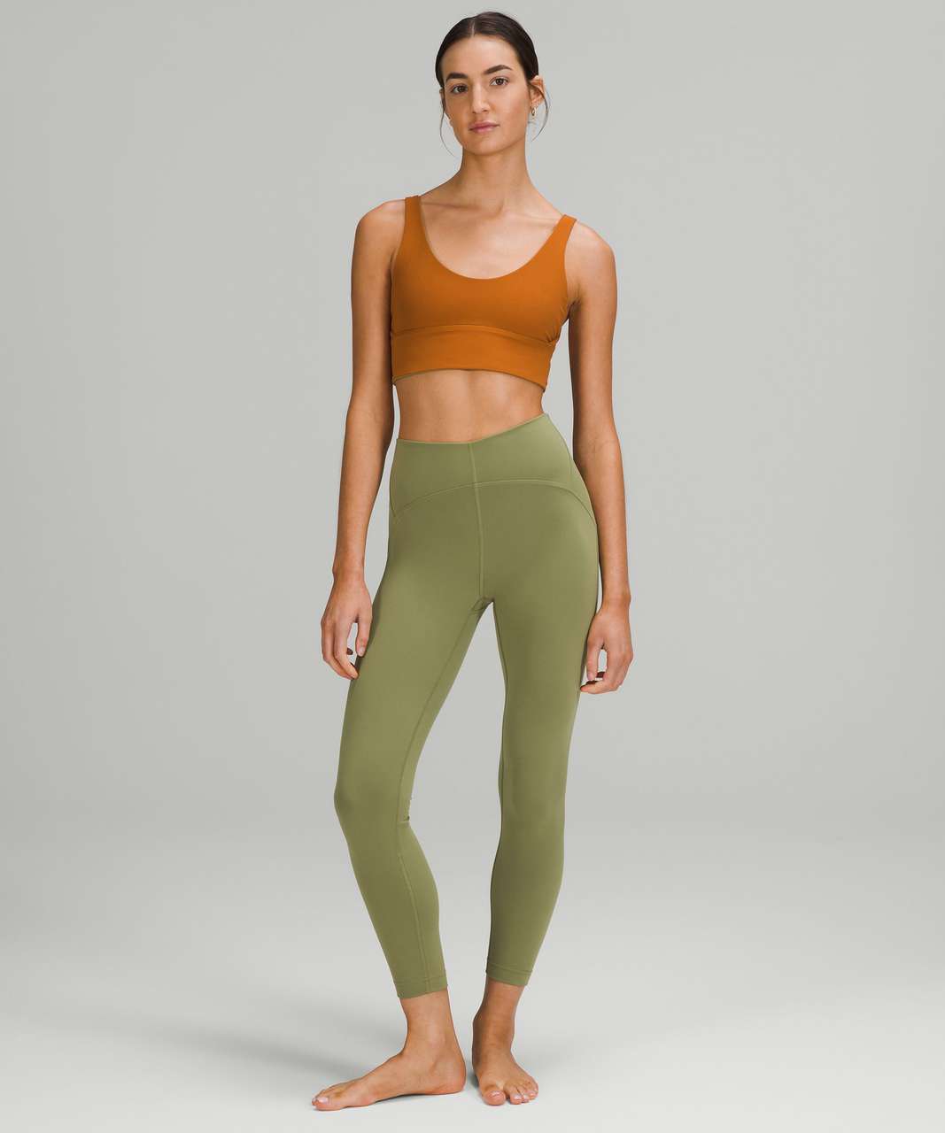 lululemon athletica, Pants & Jumpsuits, Lululemon Instill Tight 25  Legging Green Brzg Sz