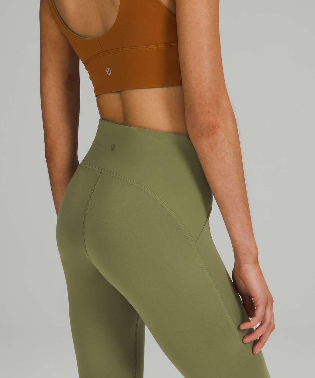 Lululemon Size 6 Instill HR Tight 25 Bronze Green BRZG