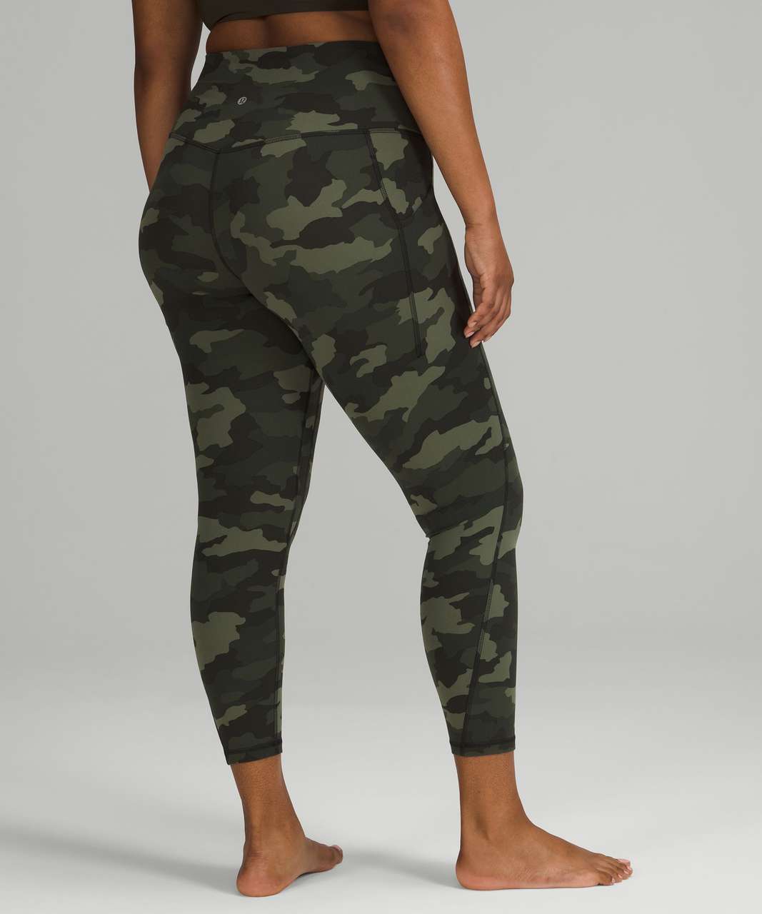 Lululemon Align leggings size 2 women’s Camouflage high rise Green Full  Length