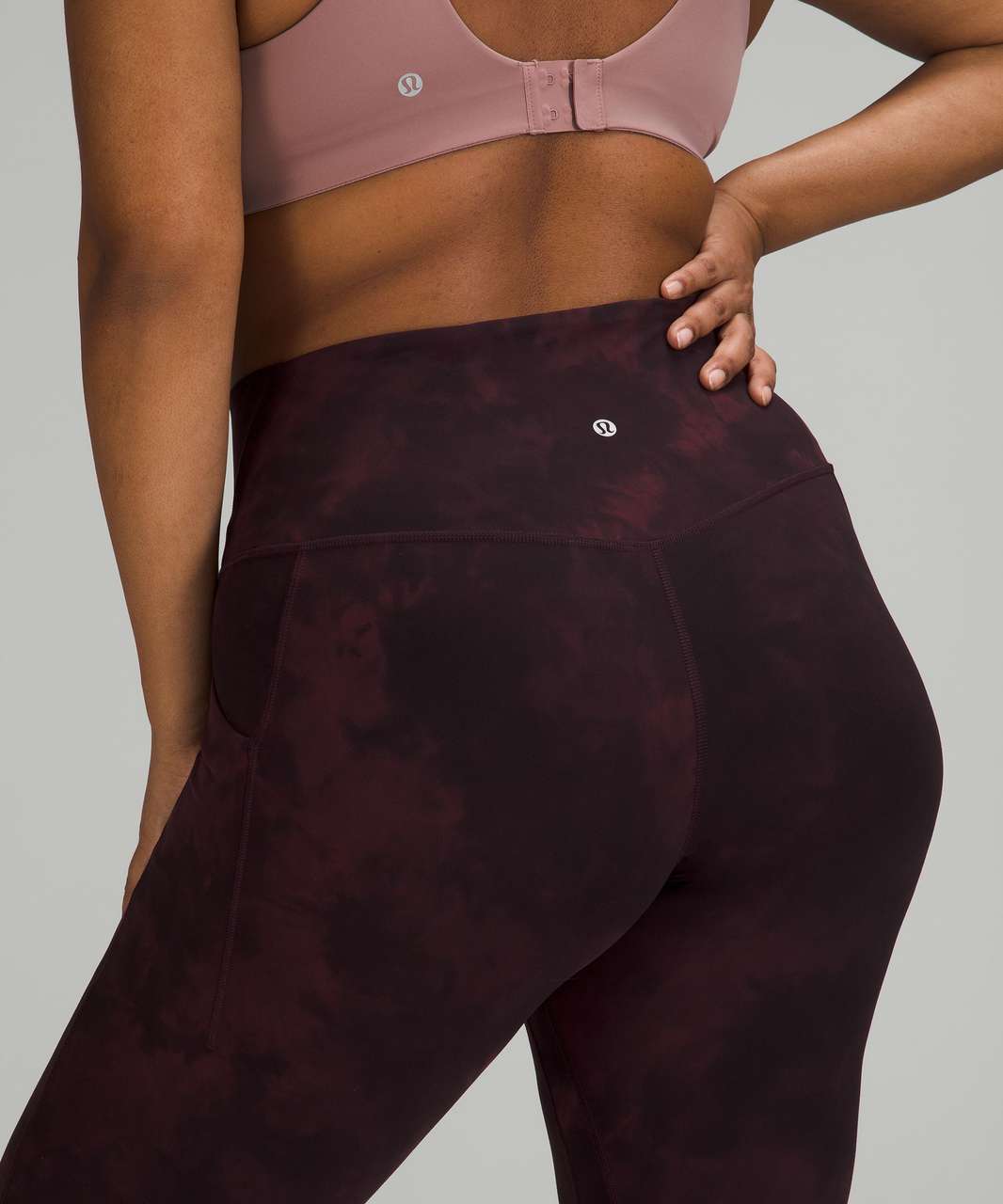 Lululemon Align High-Rise Pant with Pockets 25 - Diamond Dye Cassis Black  - lulu fanatics