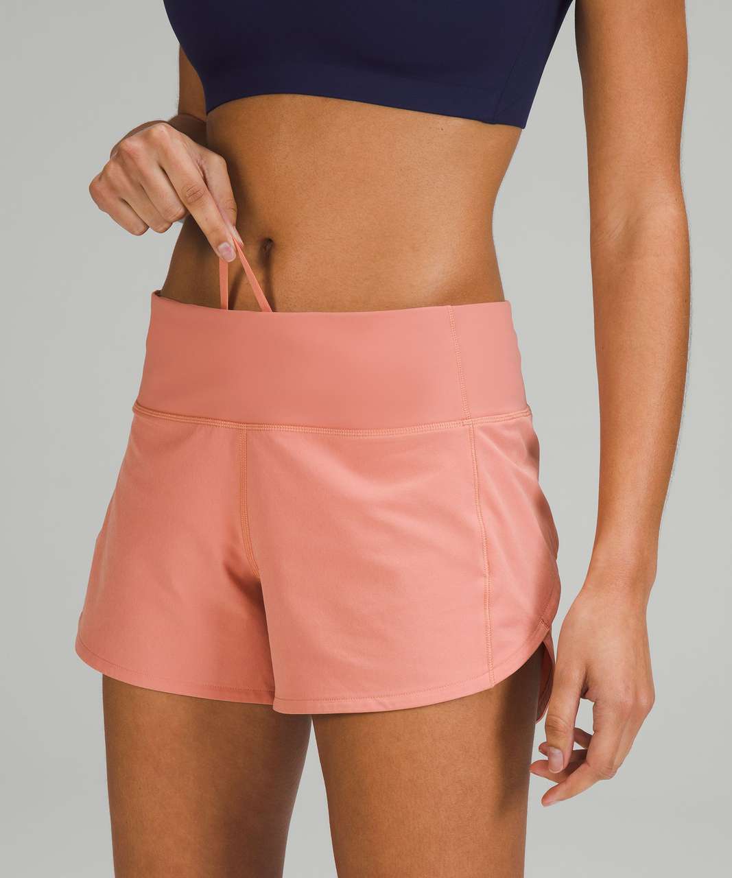 Lululemon Speed Up Mid-Rise Lined Short 4 - Pink Savannah - lulu fanatics