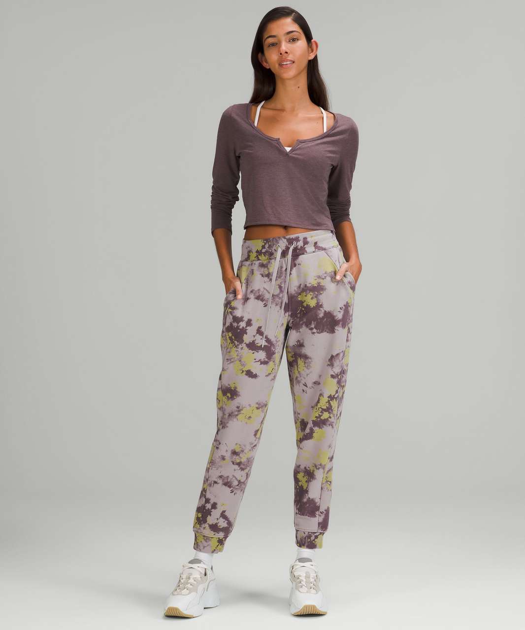 Lululemon Scuba High-Rise Jogger - Orbital Tie Dye Mauve Grey Multi