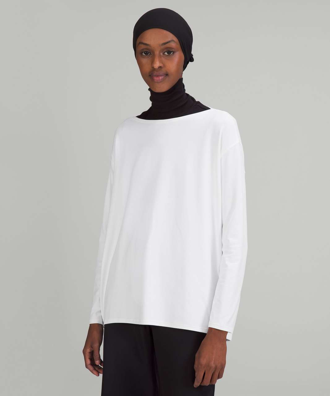 Lululemon Back in Action Long Sleeve Shirt *Nulu - White