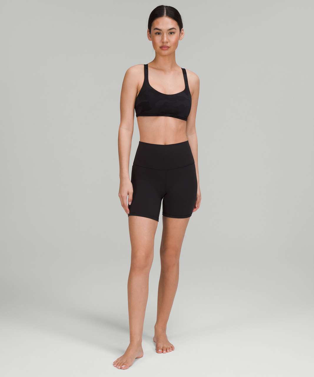 Lululemon Free to Be Longline Bra - Wild *Light Support, A/B Cup - Intertwined  Camo Deep Coal Multi - lulu fanatics