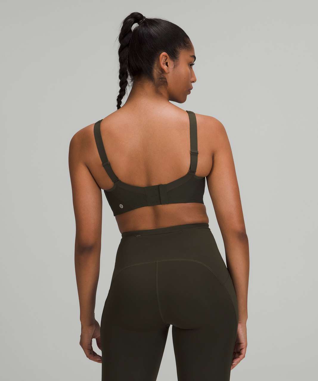 Lululemon Run Times Bra *High Support, B–G Cups - Dark Olive (First Release)