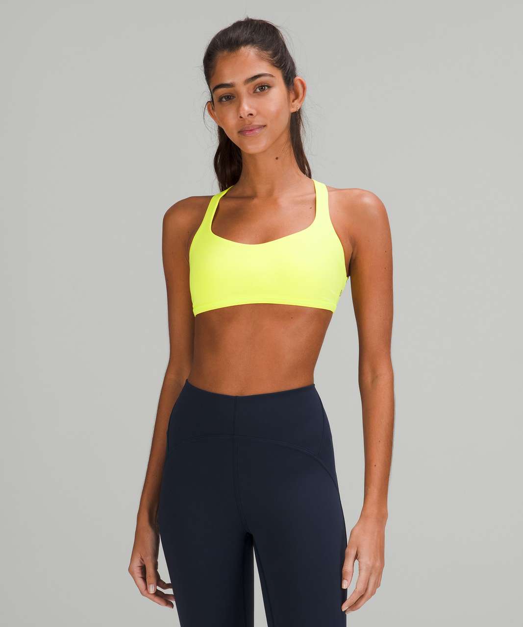 NWT Lululemon Free To Be Wild Bra *Light Support A/B Cup~Sz 4~Lemon Vibe  Yellow