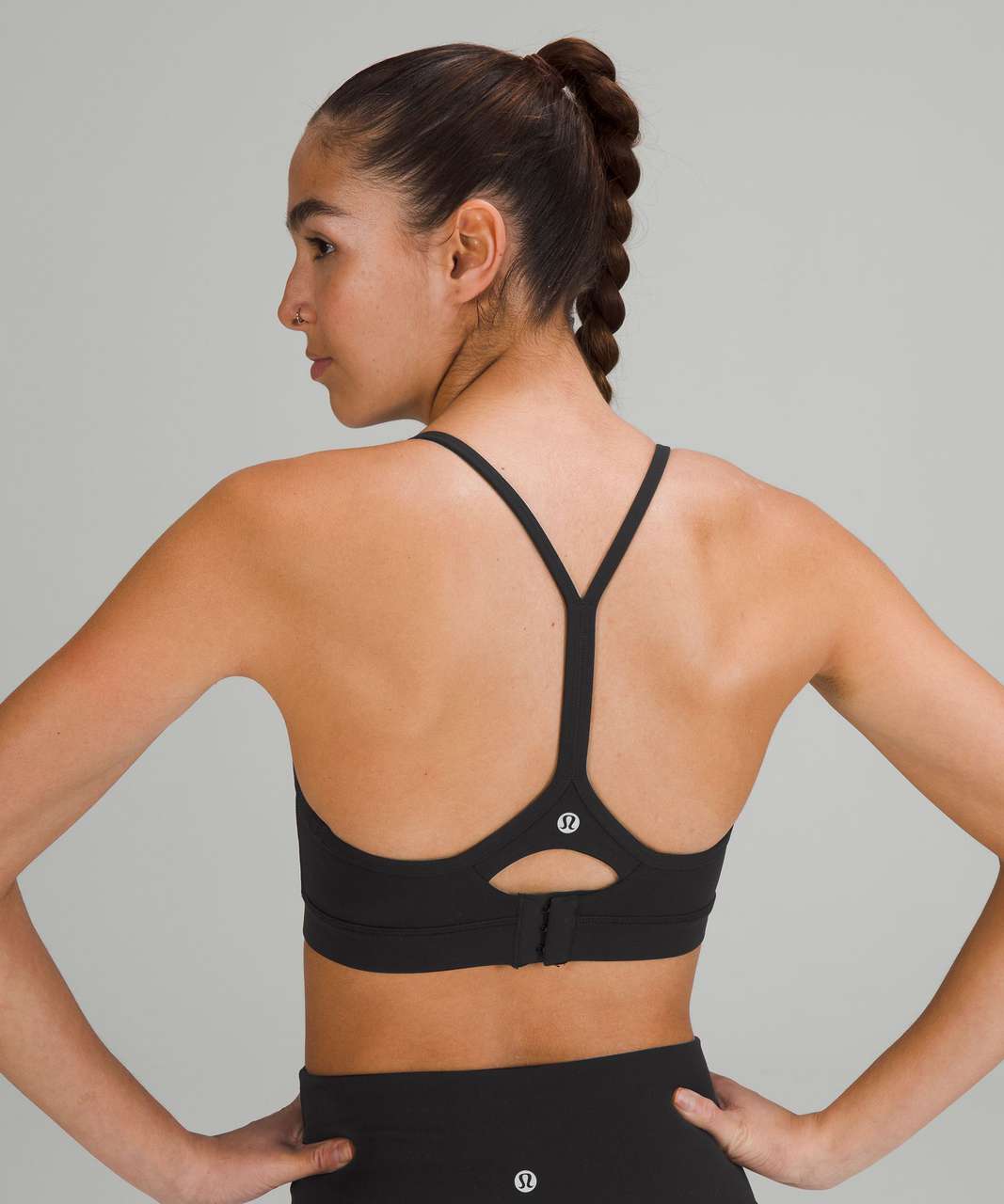 lululemon athletica, Intimates & Sleepwear, Lululemon Flow Y Bra Iv Black  See Measurements Guc