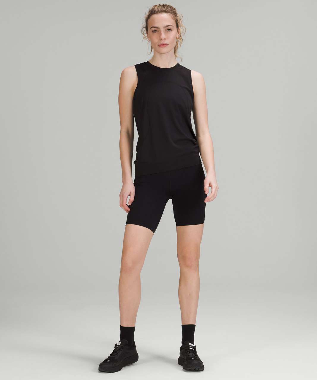 Lululemon Swiftly Relaxed Muscle Tank Top - Black / Black