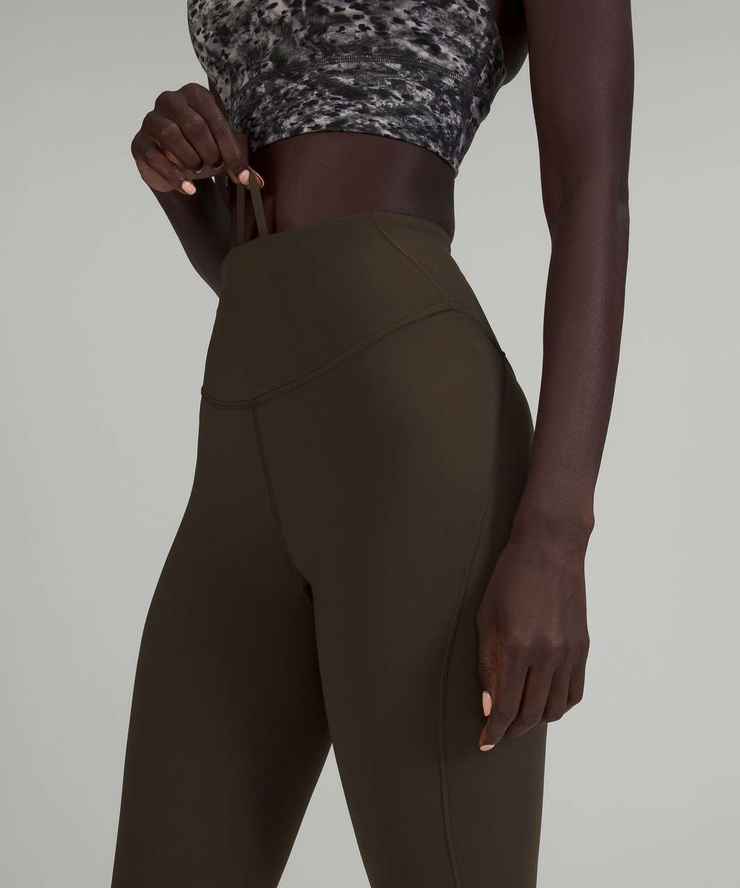 Lululemon Base Pace High-Rise Crop 23" - Dark Olive