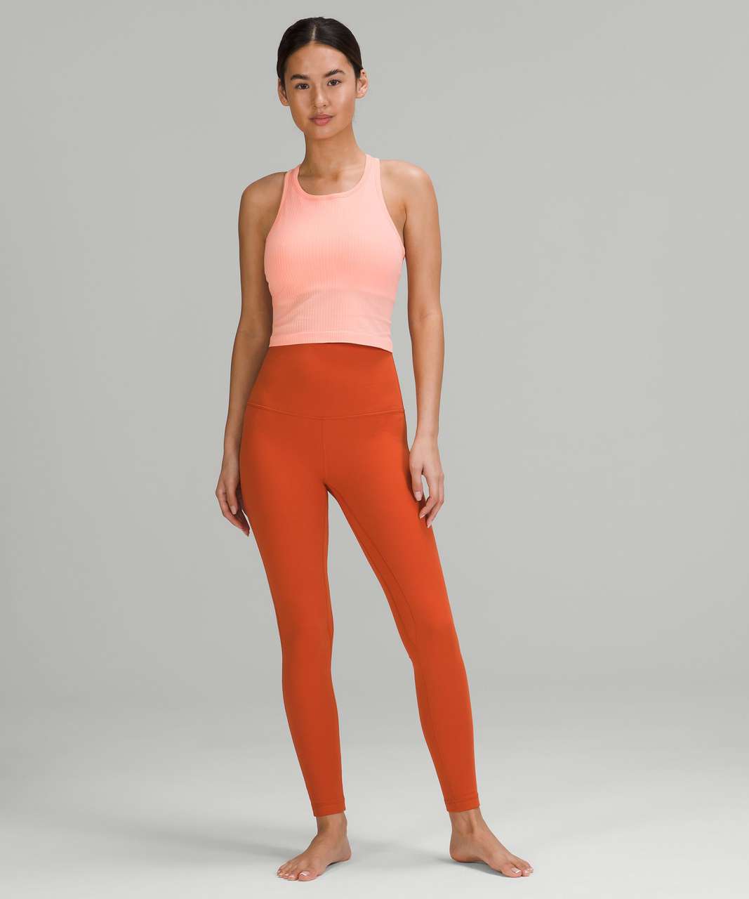 Lululemon Ebb to Street Racer Back Crop in Smoky Red, 6, Women's Fashion,  Activewear on Carousell