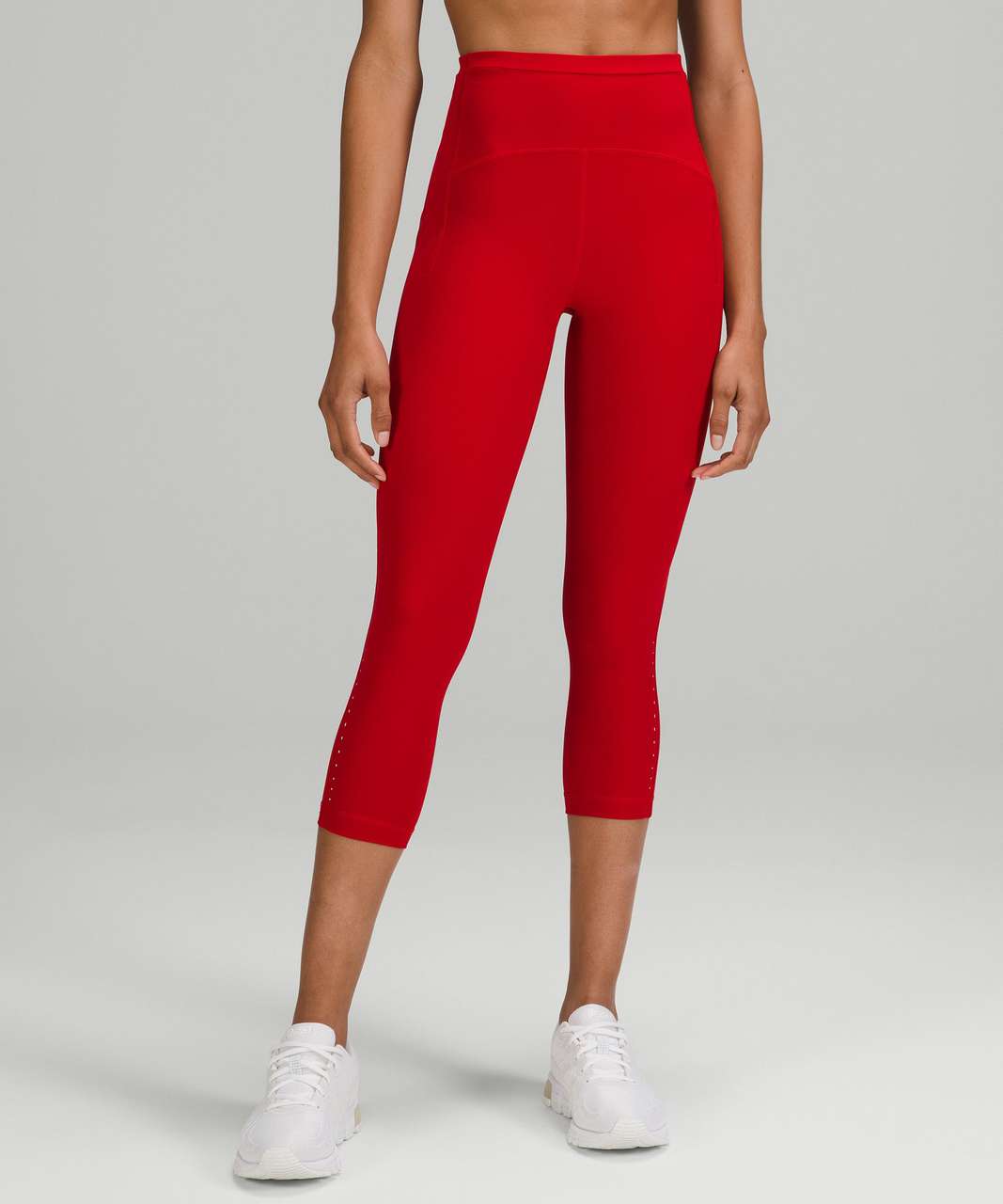 Lululemon Swift Speed High-Rise Crop 21 - Dark Red - lulu fanatics