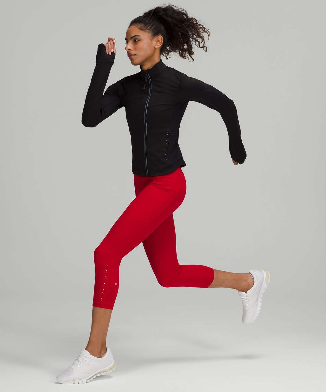 NWT Lululemon Swift Speed High-Rise Crop 21- Red Merlot