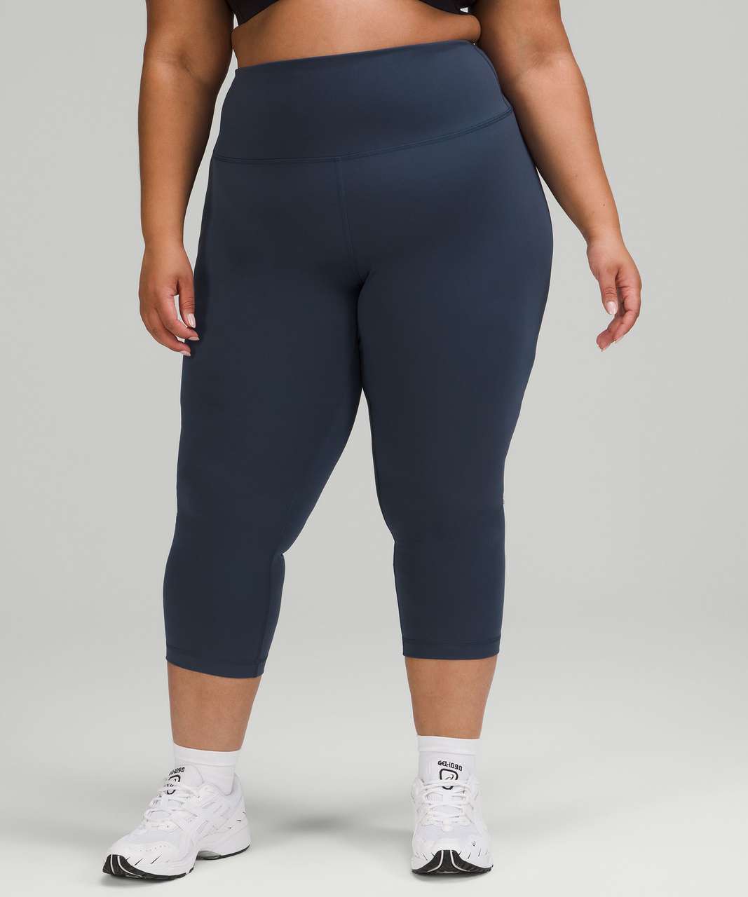 Lululemon Wunder Train High-Rise Crop 21 - Mineral Blue - lulu fanatics