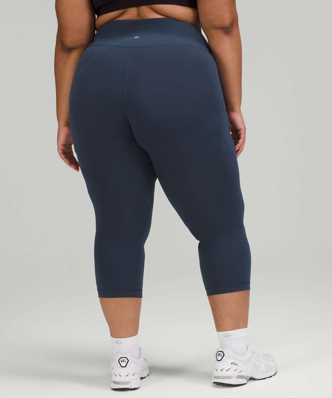 Lululemon Wunder Train High-Rise Crop 23 - True Navy - lulu fanatics