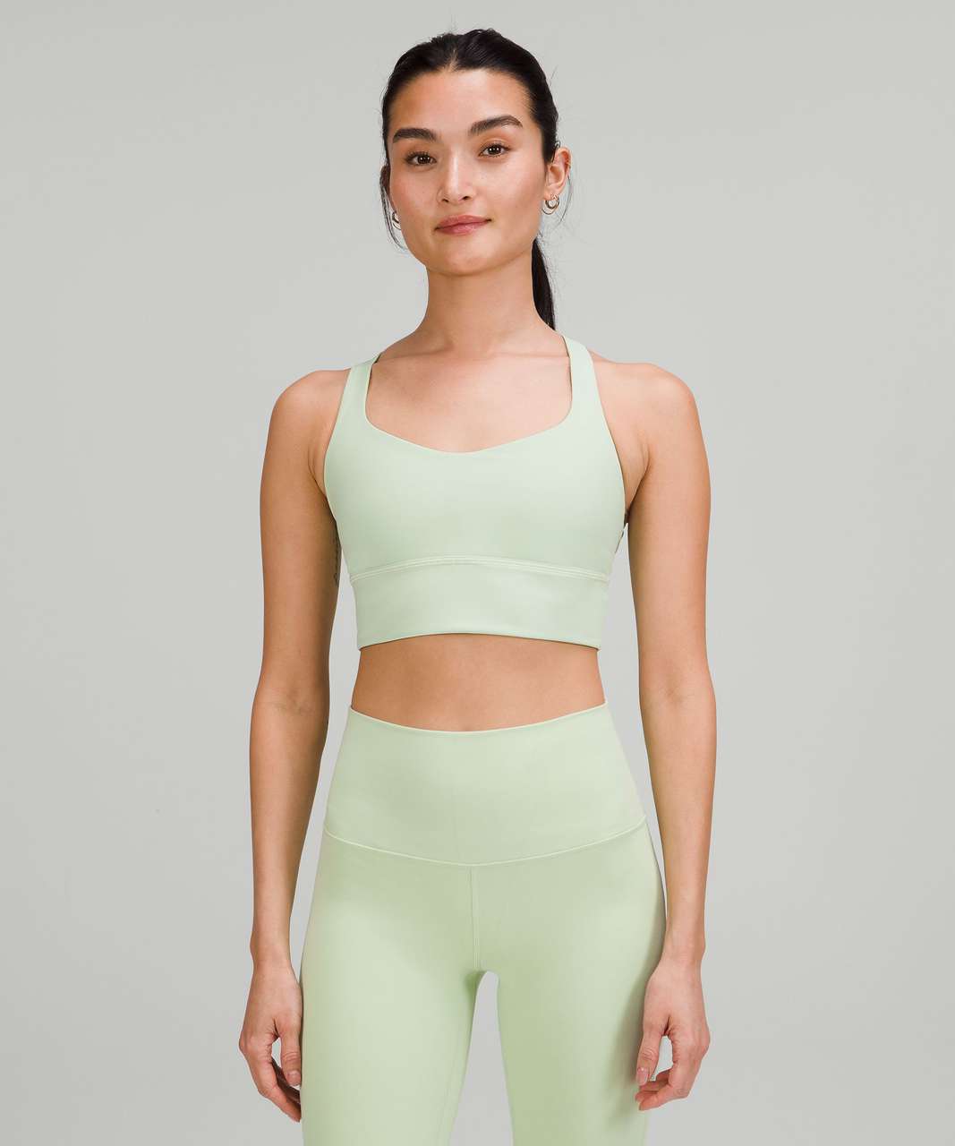 Lululemon Free to Be Longline Bra - Wild *Light Support, A/B Cup - Creamy  Mint - lulu fanatics