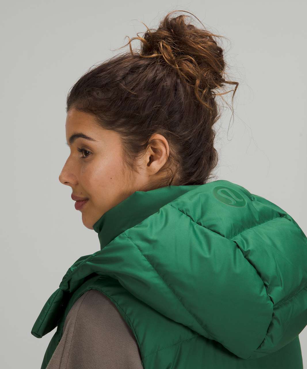 Lululemon Wunder Puff Cropped Vest - Everglade Green