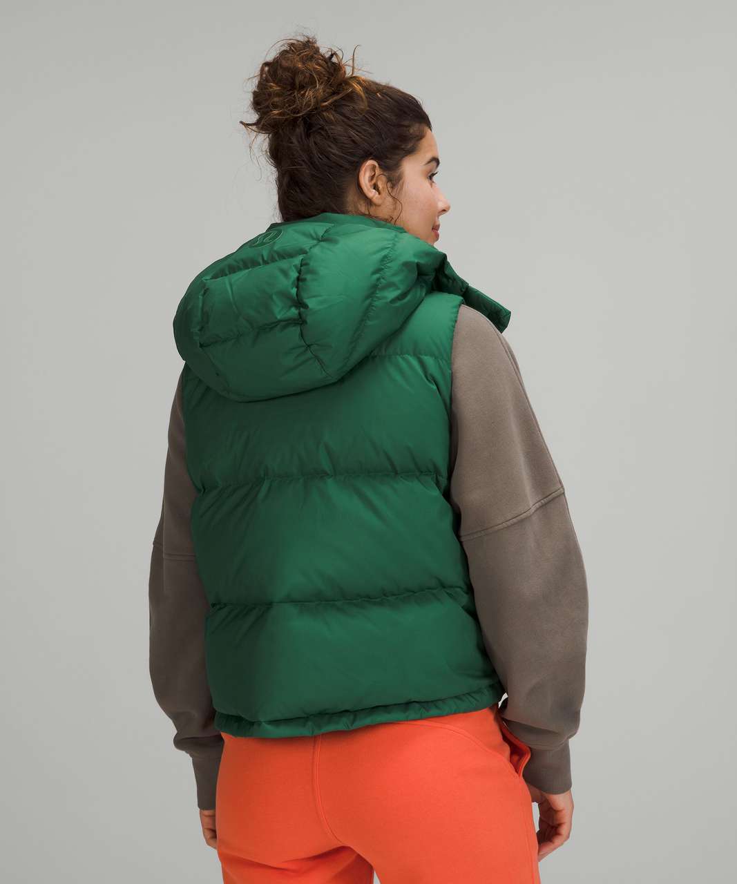 Lululemon Wunder Puff Cropped Vest - Everglade Green